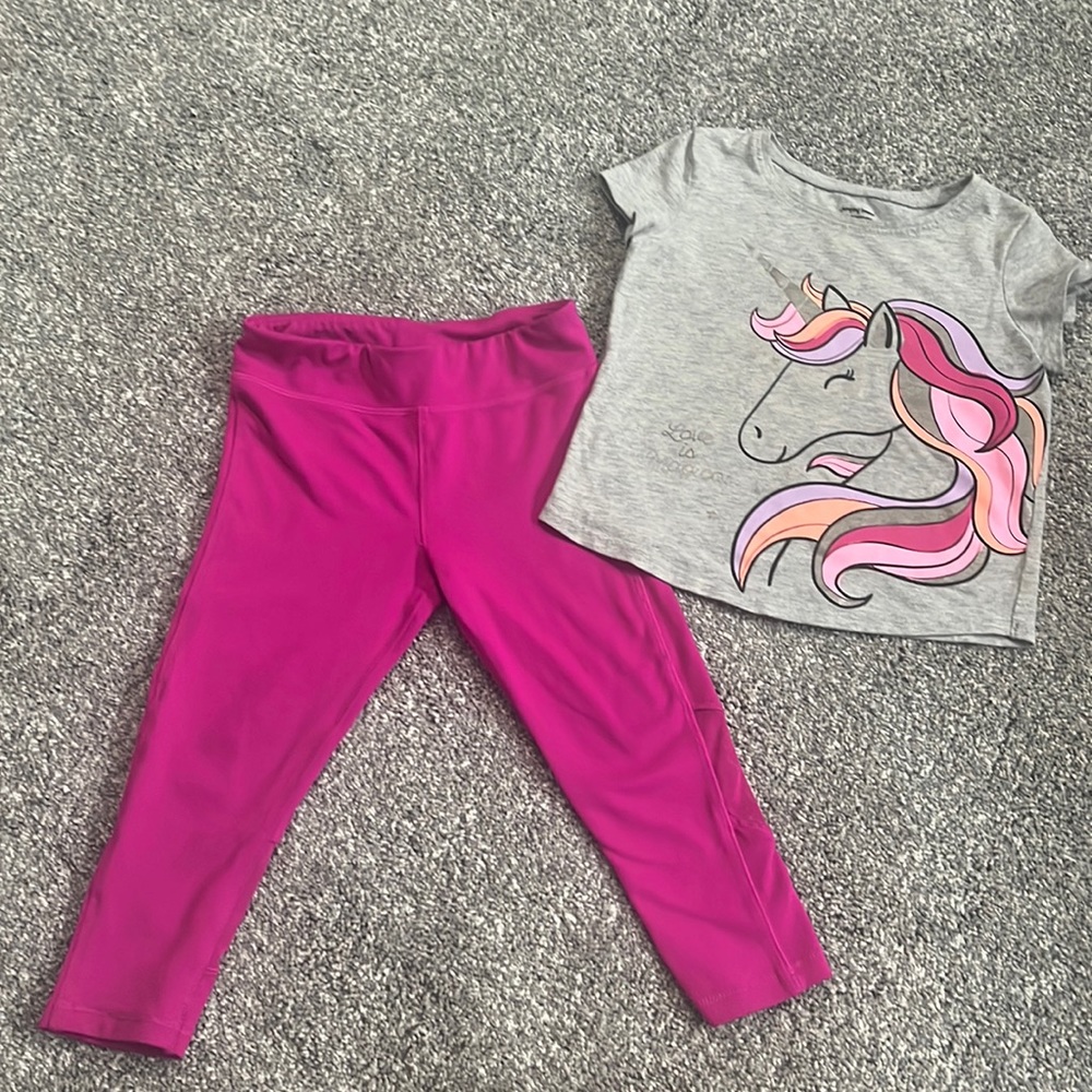 girls 4T active outfit